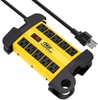 CRST Power Strip 10 Outlets Heavy duty 15 ft cord 2800J Surge Protector 15 Amp gallery