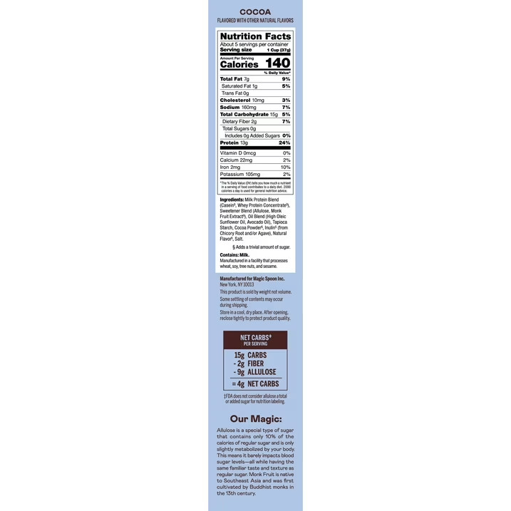 Magic Spoon Cocoa Grain-Free Breakfast Cereal, 7 oz Box (3 PACK) FREE SHIPPING gallery