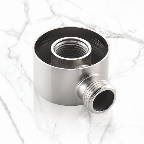 Wall Supply Elbow for Handshower, Brass Round Wall Mount Shower Brushed Nickel gallery