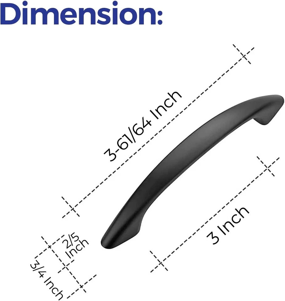 30 Pack 3 Inch Cabinet Handles Matte Black Cabinet Pulls Black Drawer Pulls Kitc gallery