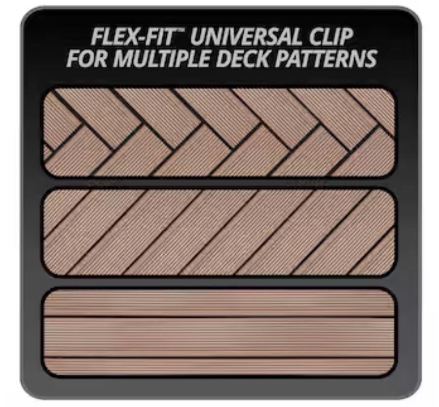 Grip-Rite Ninja Hidden Deck Clip 316 SS Color-Coated 90 Pack 50 sq ft T-15 gallery