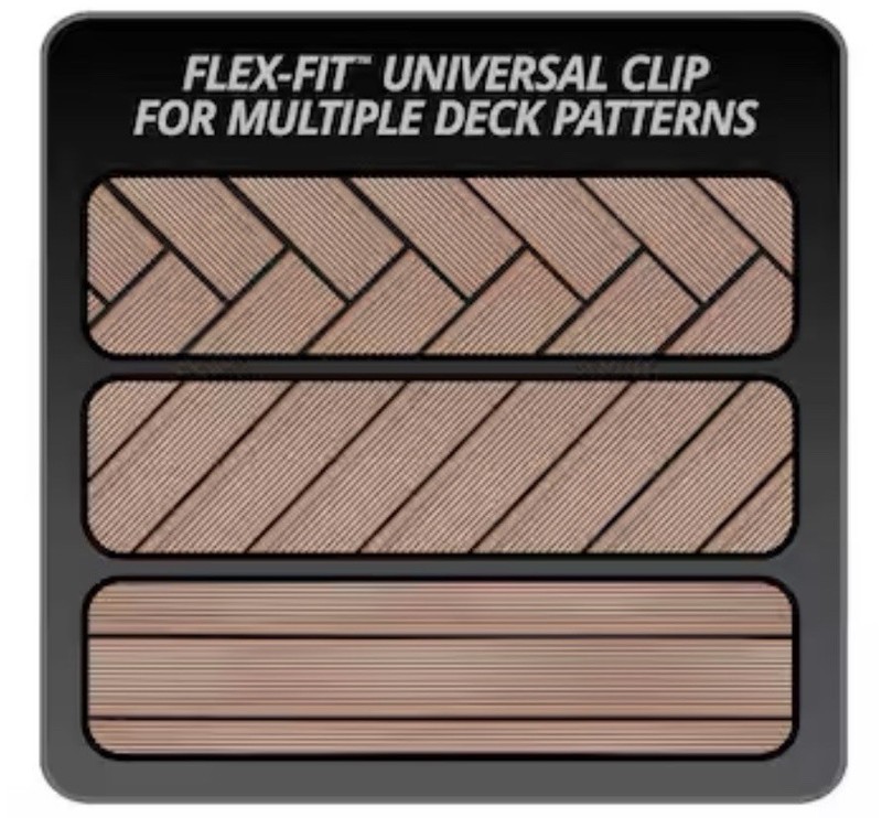 Grip-Rite Ninja Hidden Deck Clip 316 SS Color-Coated 90 Pack 50 sq ft T-15 gallery