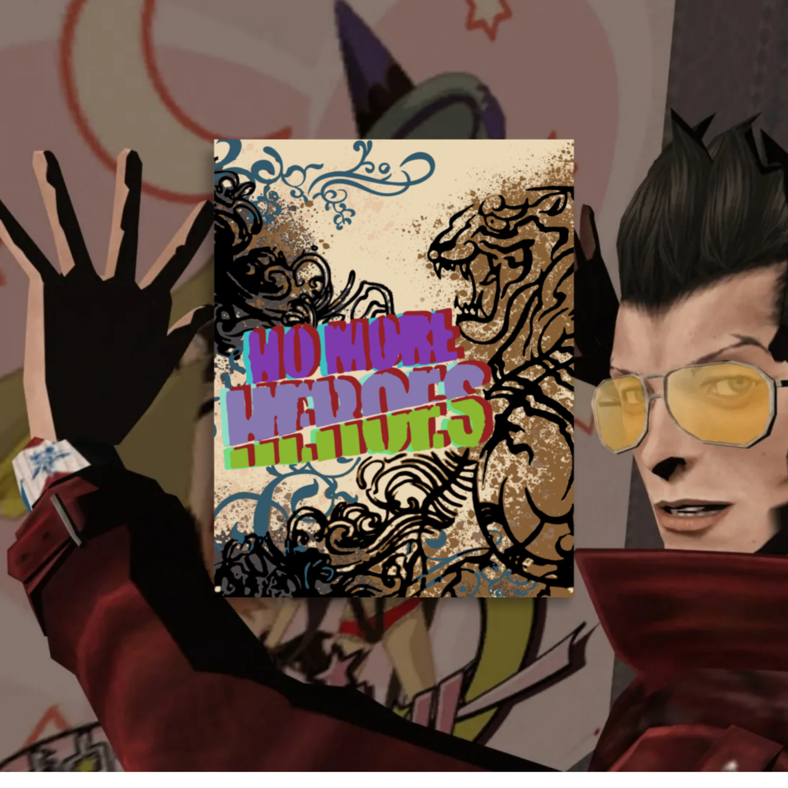 No More Heroes Bathroom Save Room Tiger Poster gallery