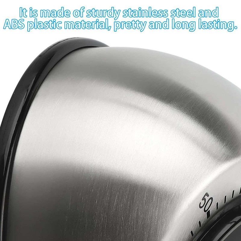 Mechanical Kitchen Timer 60min Countdown Cooking Wind Up Visual Alarm Reminder gallery