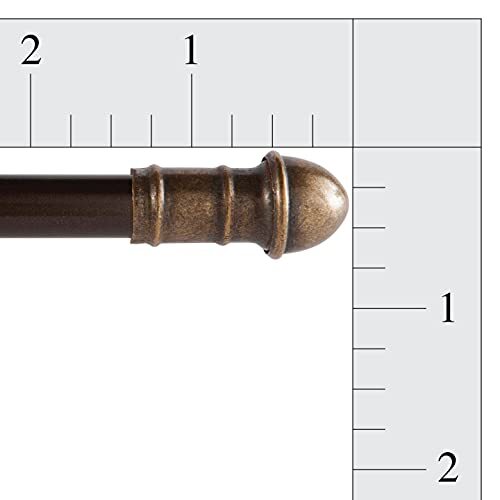 28-48 in. Adjustable Petite Café Curtain Rod, 2-Pack, 7/16 in. Diameter gallery