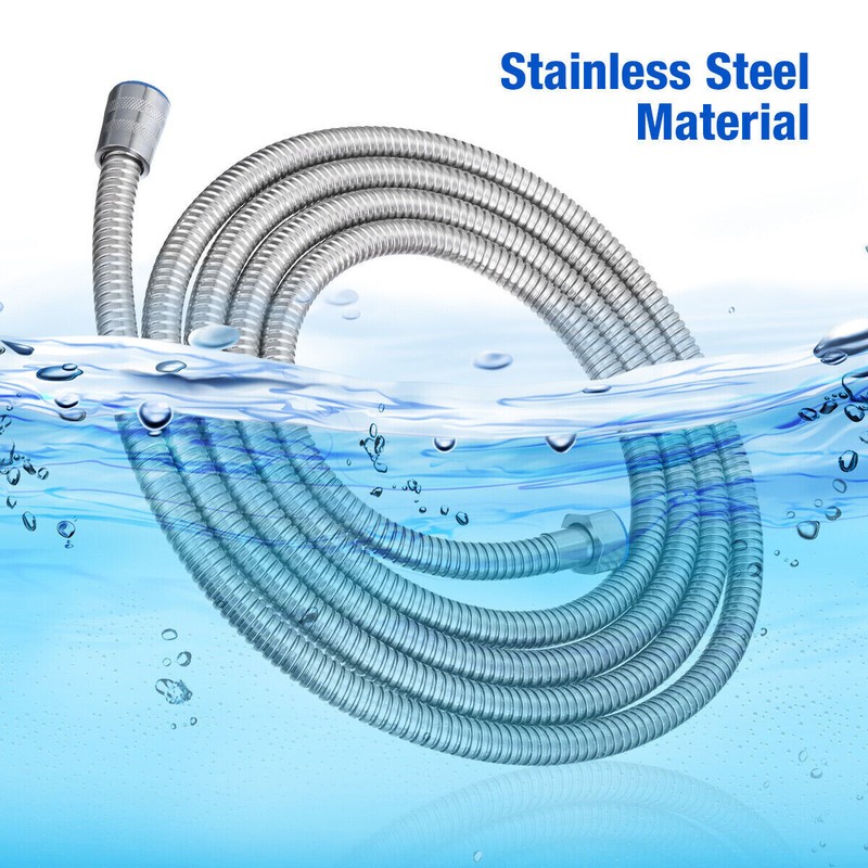 10FT Shower Head Hose Handheld Extra Long Stainless Steel Bathroom Tube NEW gallery