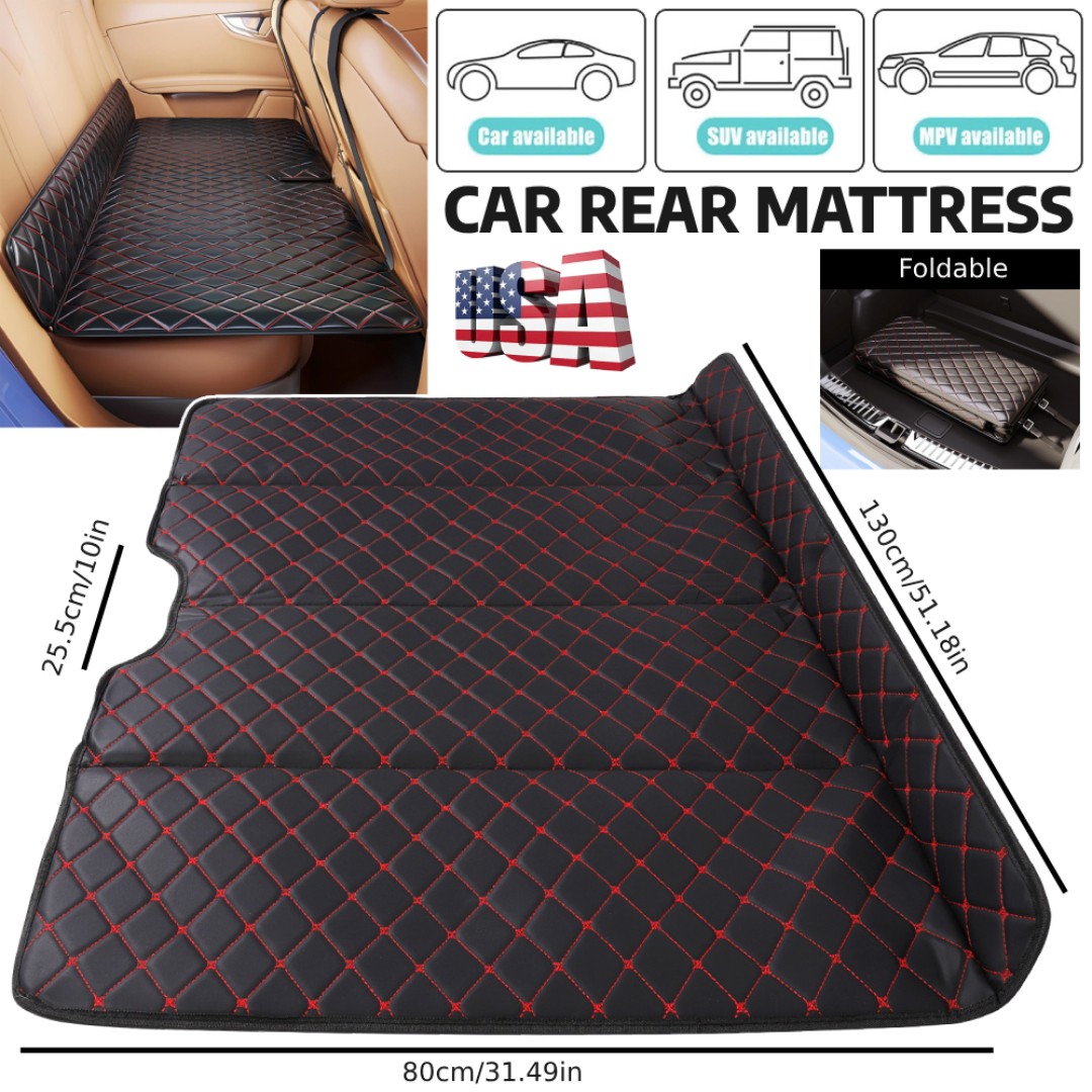 Non Inflatable Car Mattress Folding SUV Portable Camping Sleeping Backseat Bed gallery