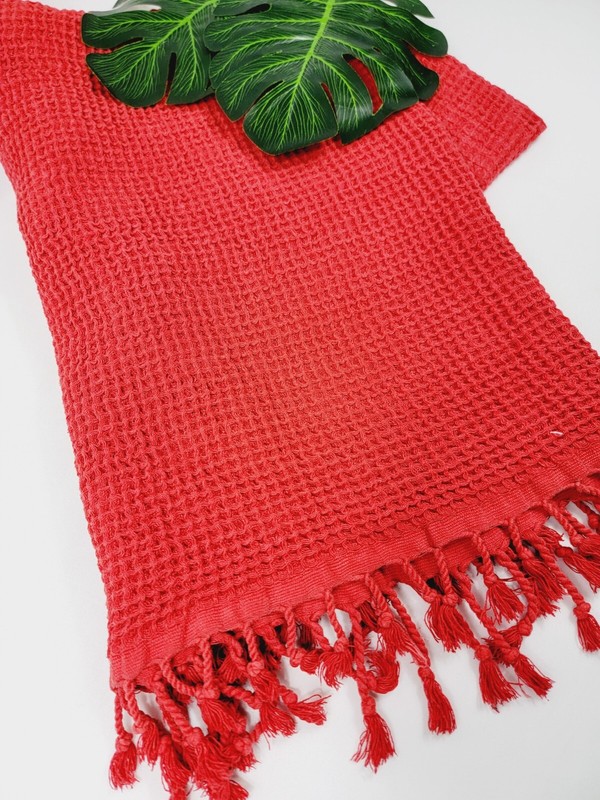 100% Cotton Waffle Honeycomb Pattern Machine Wash Throw Blanket gallery