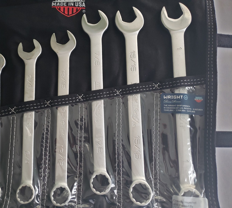 Wright Tool 12 Point Combination Wrench Set 11 Piece SAE 711 WRIGHTGRIP SatinNEW gallery