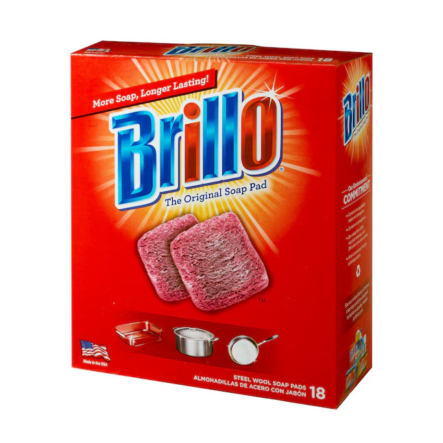 Brillo Steel Wool Soap Pads (18 Count) – Heavy Duty Scouring Pads for Pots, Pans gallery