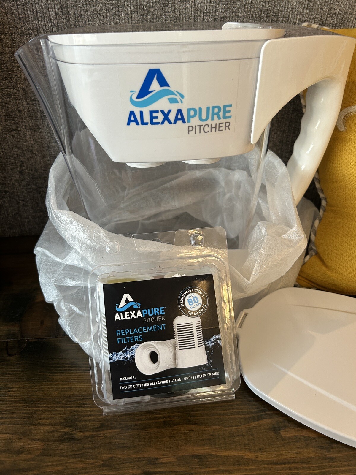 Alexapure 8 Cup Pitcher Water Filtration System with Filters gallery