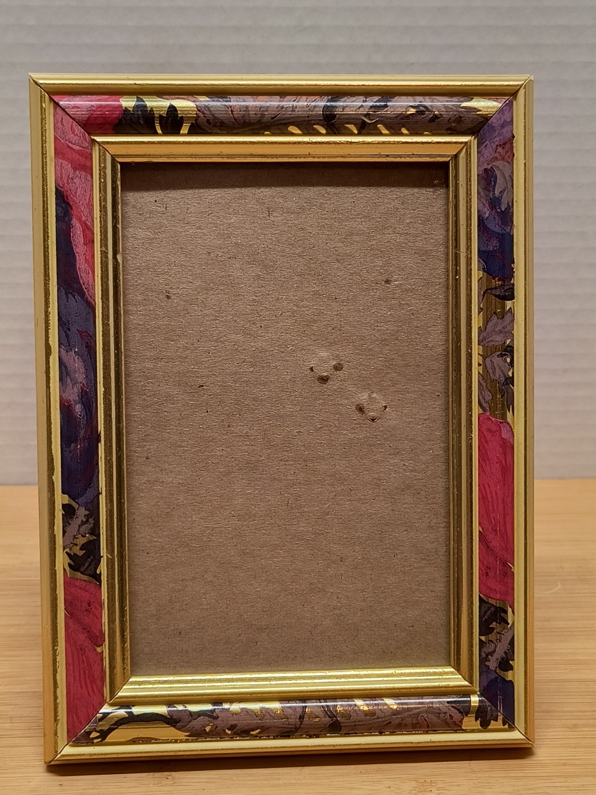 Colored Leaf Picture Frame (National) For 6" x 4" Pictures 7.5"x5.5" Frame VTG gallery