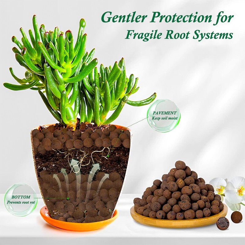 Plant expanded clay pebbles, suitable for indoor, outdoor and hydroponic growth gallery