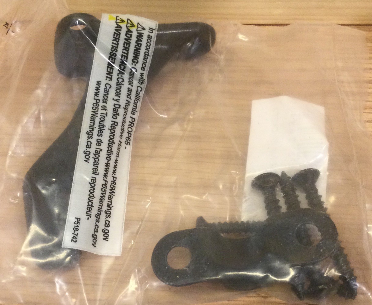 6 Pack 3 Inch Matte Black Hand Rail Bracket, Heavy Duty Hardware for Stairways. gallery