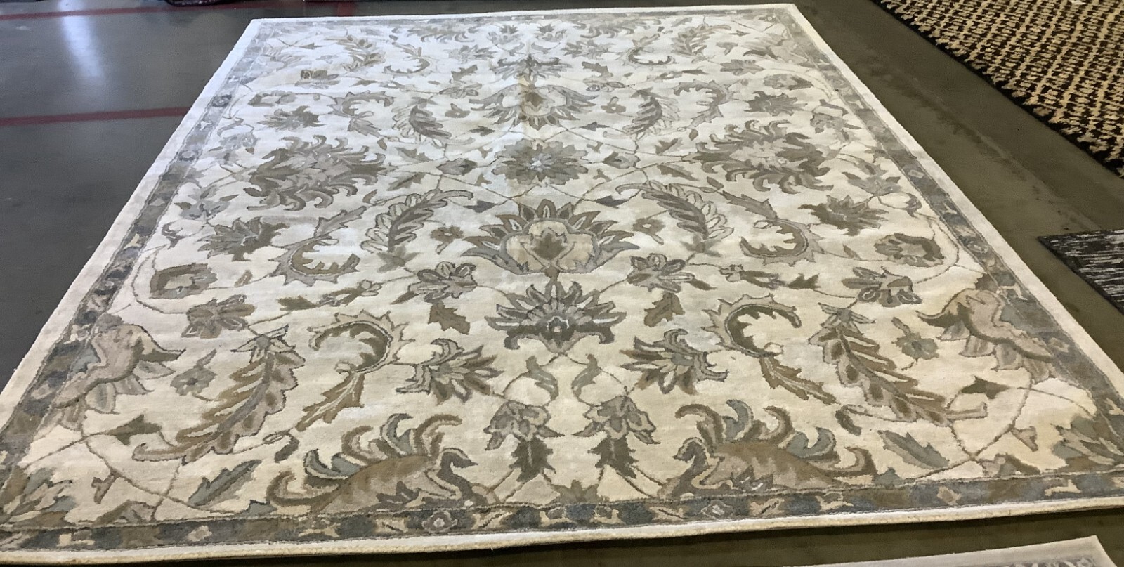 IVORY / L GREY 8'-0" x 10'-0" Back Stain Rug, Reduced Price 1172674616 BEL924A-8 gallery