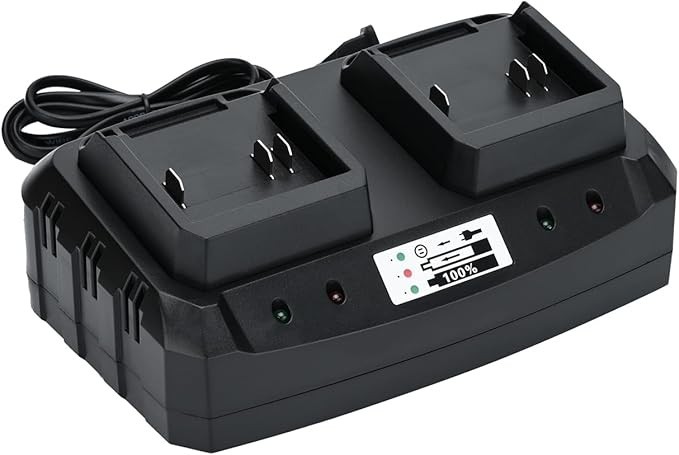 21V Battery Dual Port Quick Charger Base for Lithium Ion Batteries gallery