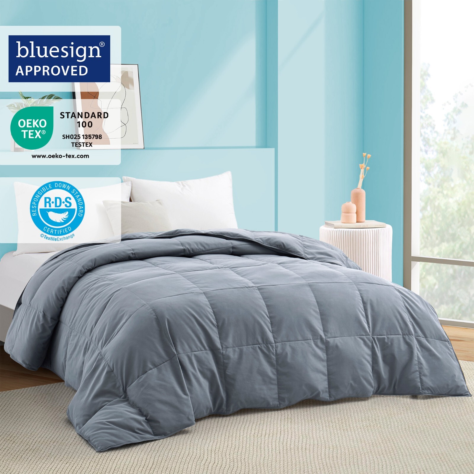 Oversize Summer Cooling Lightweight Down Comforter Hot Sleeper Bed Blanket gallery