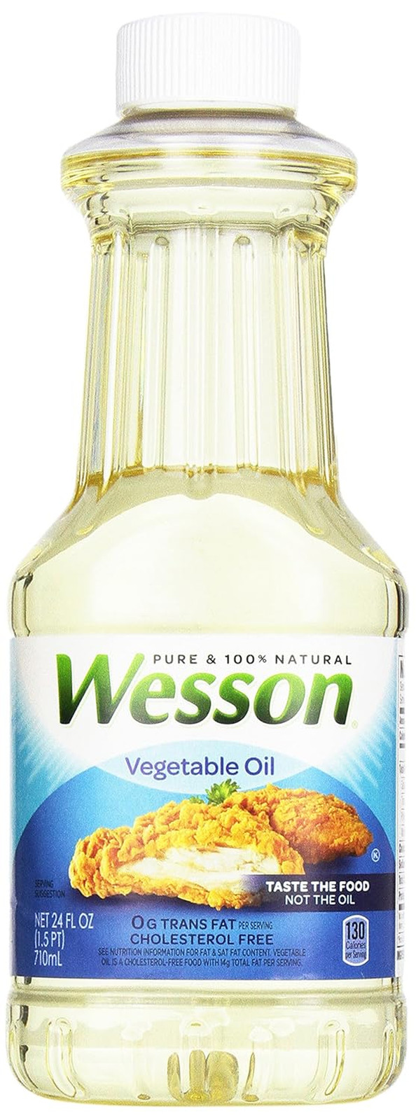 WESSON Pure Vegetable Oil, 0 G Trans Fat, Cholesterol Free, 24 Oz. gallery