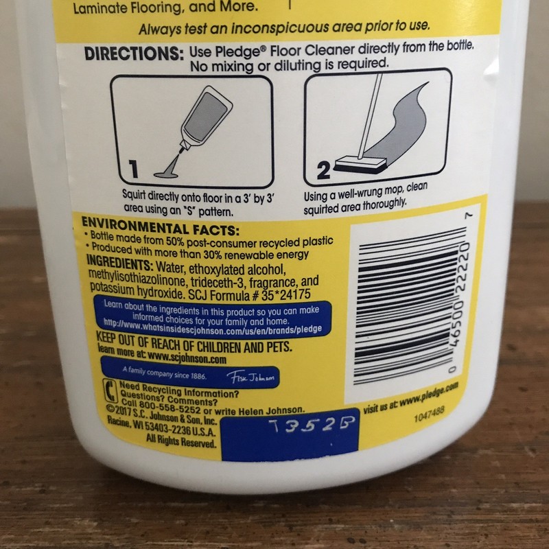 Pledge Clean It Multisurface Floor Cleaner Rainshower - 27oz. - Roughly 95% Full gallery