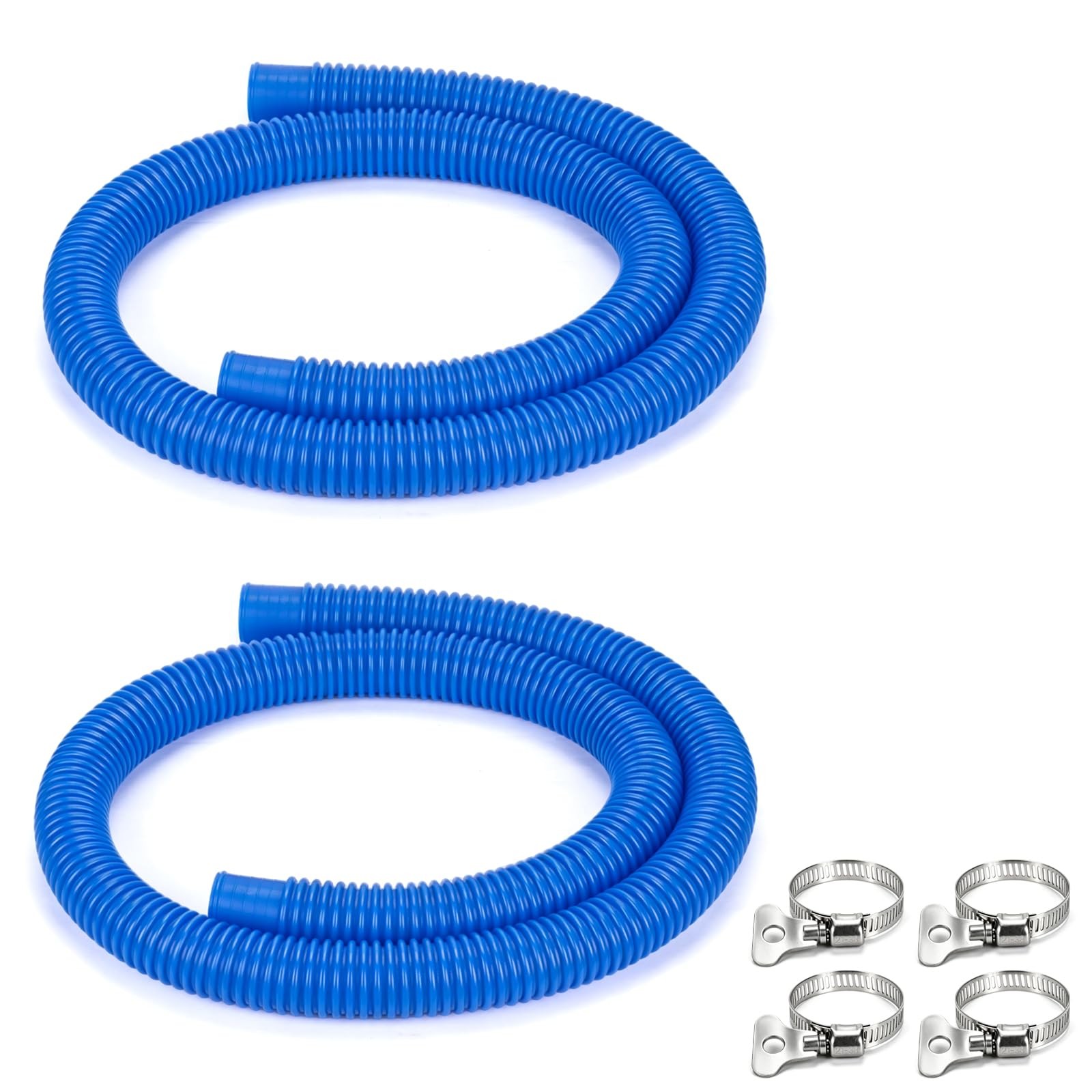 2 Pcs 1.25" Pool Hose, 59" Long Accessory Pump x 59", Blue gallery