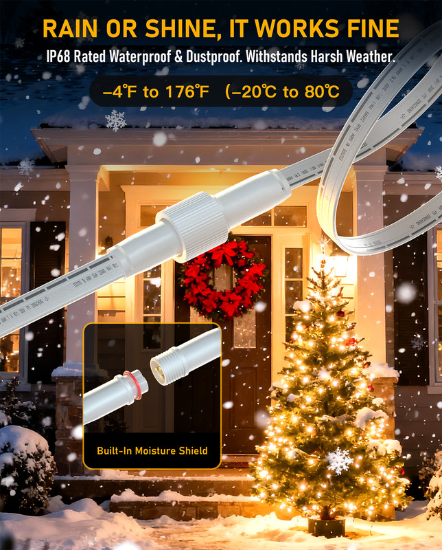 3 Pin Y-Splitter Extension Cable for Govee Permanent Outdoor Lights/Lights Pro gallery