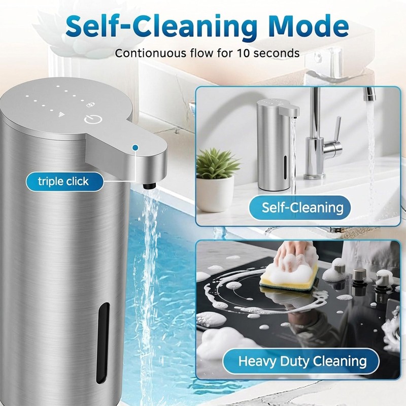 2 Pack simple human 12oz Automatic Sensor Pump - Touchless Soap Dispenser gallery