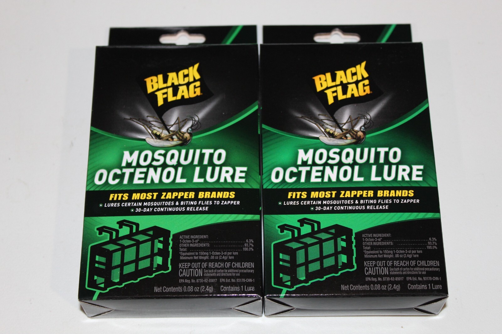 2 PACK - BLACK FLAG - MOSQUITO OCTENOL LURES - FITS MOST ZAPPER BRANDS !!!!!!!!! gallery