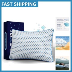 Adjustable Memory Foam Cooling Pillow – Standard Size, Firm Support & Breatha…