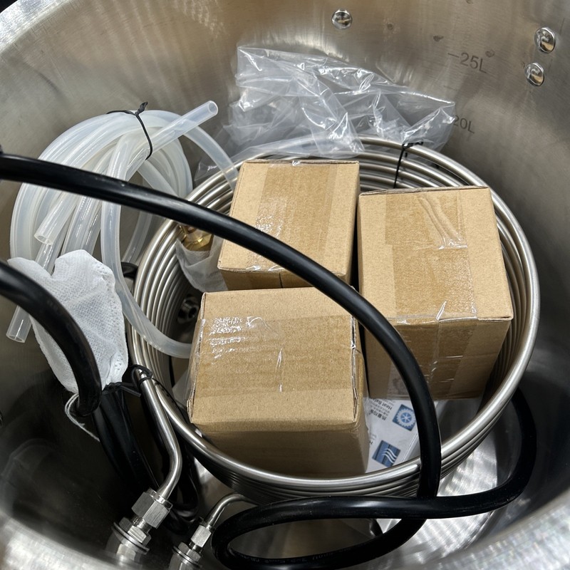 Home Beer Brewing Machine Grain Kettle Brewing System w/ Circulating Pump 9 Gal gallery