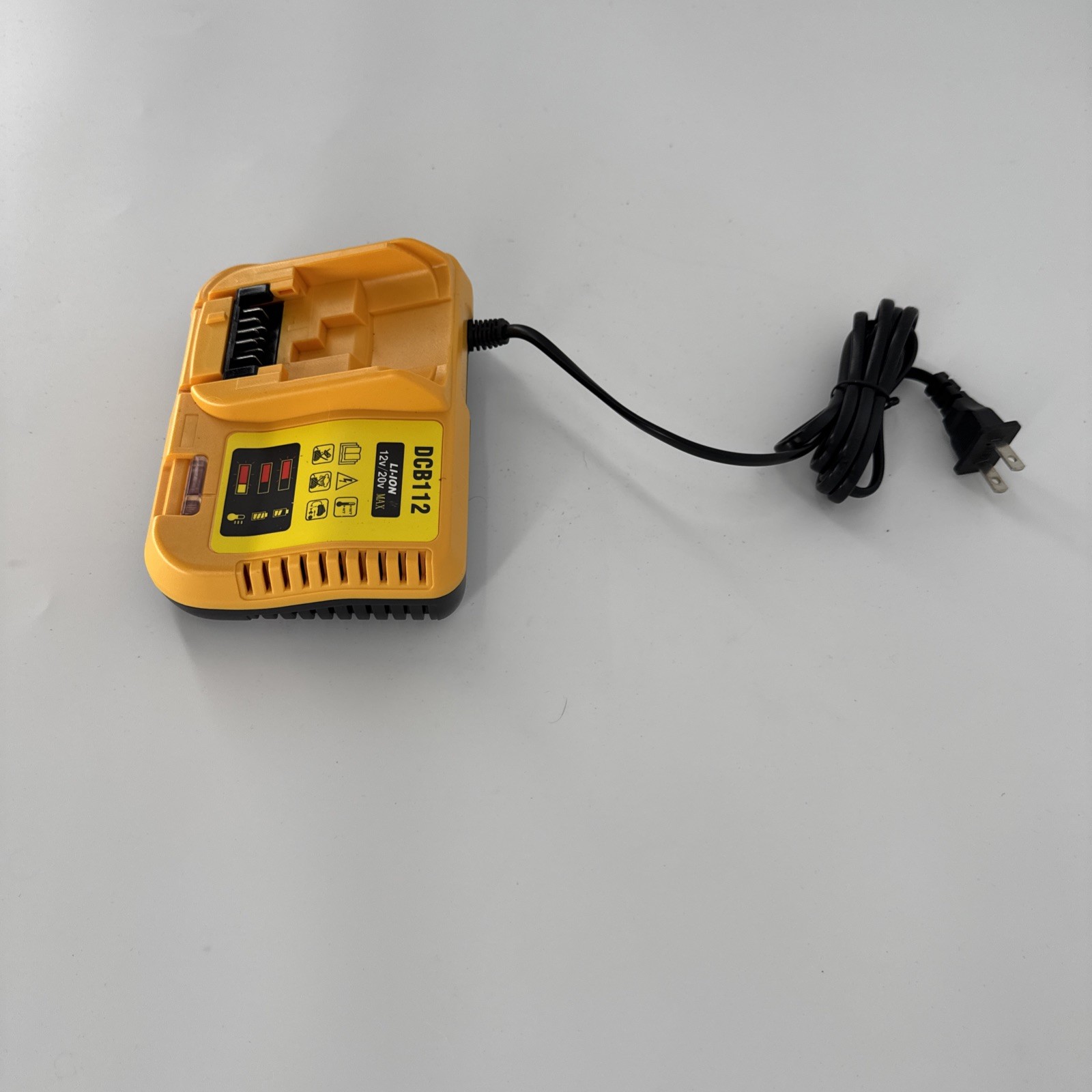 DCB112 Battery Charger - Yellow is a non name for DeWALT to charge DeWALT 20v Ba gallery