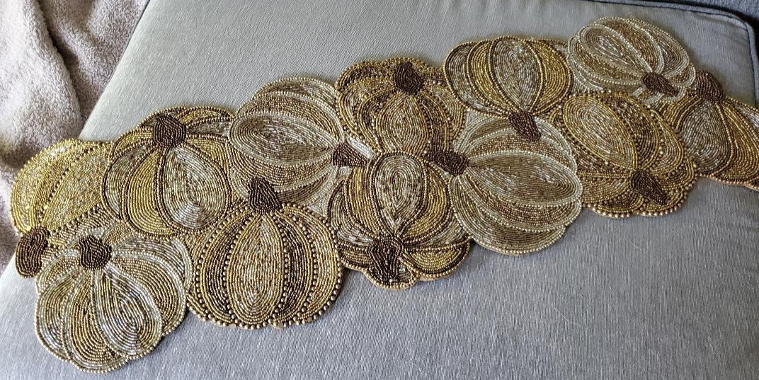 Pumpkin Beaded Table Runners SELECT ONE gallery