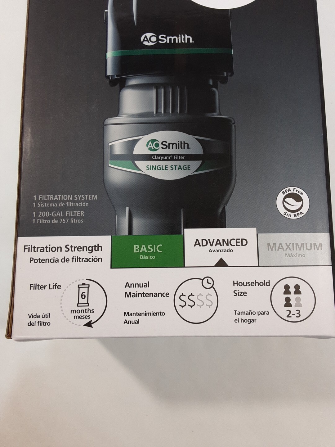 AO Smith AO-FF Clean Water Advanced Carbon Water Filtration System New gallery
