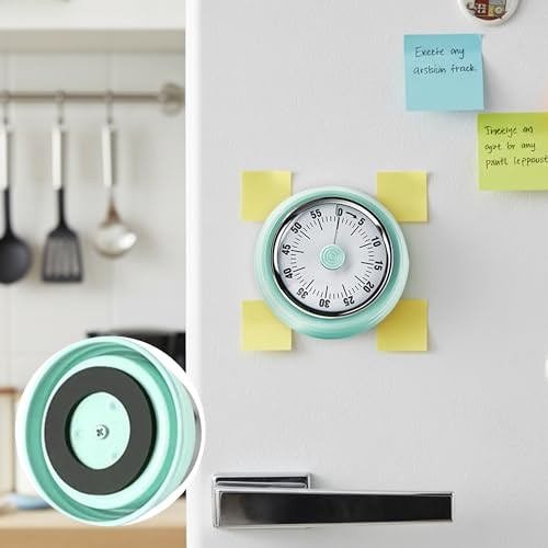 60-Minute Magnetic Visual Timer, Silent Operation and No Battery Needed, Green gallery
