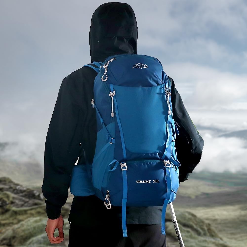 35L Hiking Backpack with 3Lwater bladder, Camping Backpack with Waterproof 2
