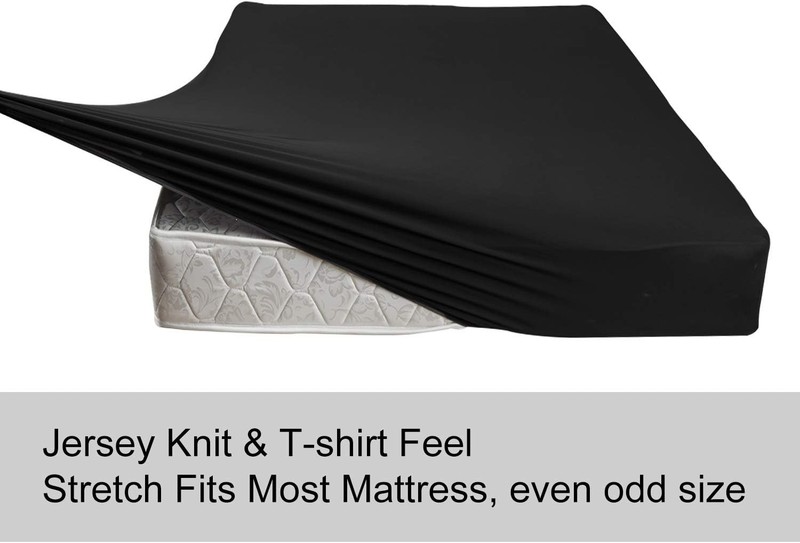 Soft Microfiber Twin Fitted Sheet, Deep Pocket, 4-Way Stretch for All Mattresses gallery