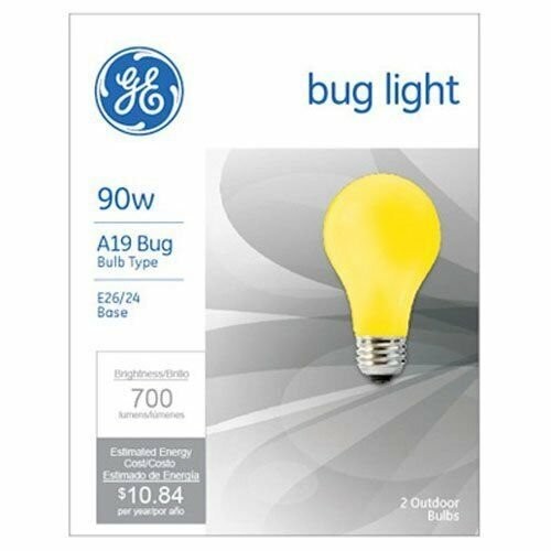 GE Lighting 61435 Yellow Bug Light Bulb, 90W, 2-Pack gallery