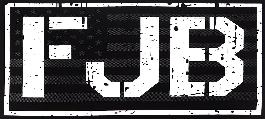 6 Pack FJB USA Tactical Flag Distressed Black, Grey & White Decal Bumper Sticker gallery