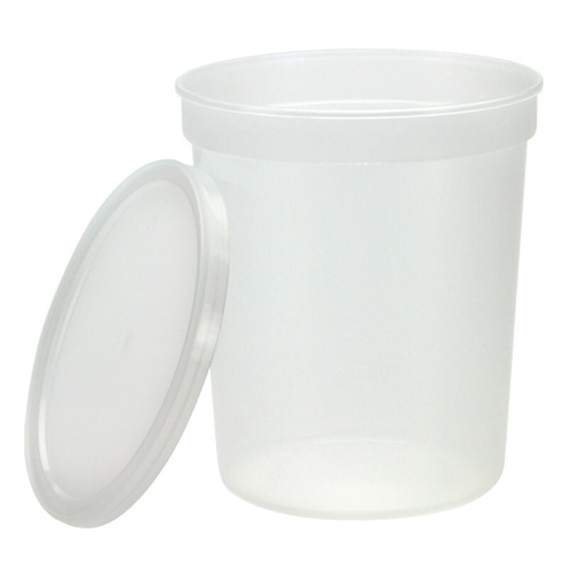100 Pack Nicole Fantini Deli Containers with Lids 86oz Plastic Food Storage Cups gallery