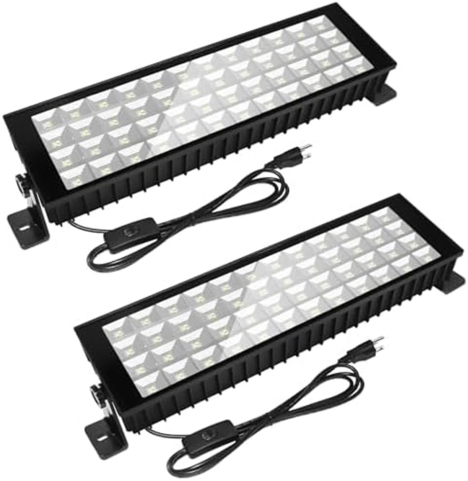 2 Pack 100W LED Shop Lights, 6000K 11000LM Work Light for Garage, Plug in Garage gallery