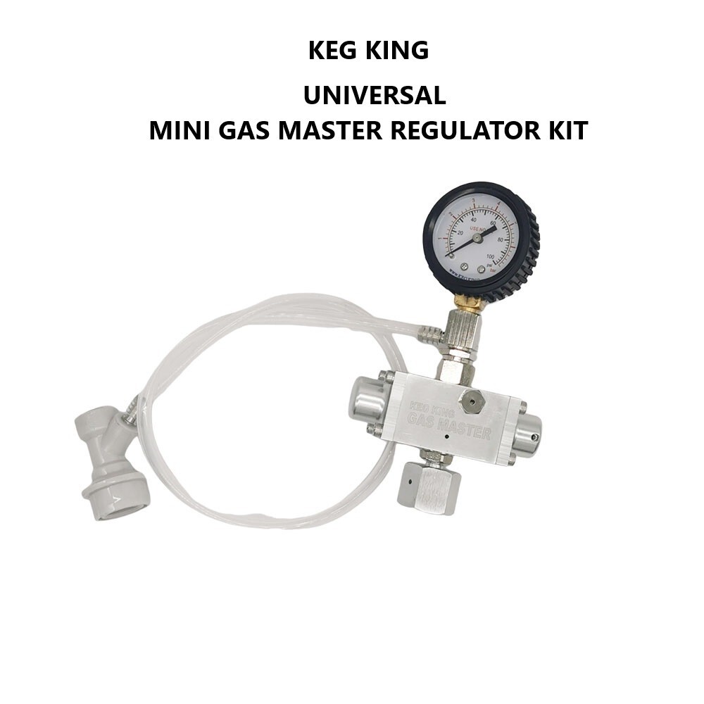 Universal Mini Gas Master CO2 Regulator for Regular CO2 Gas Bottle/Soda Stream