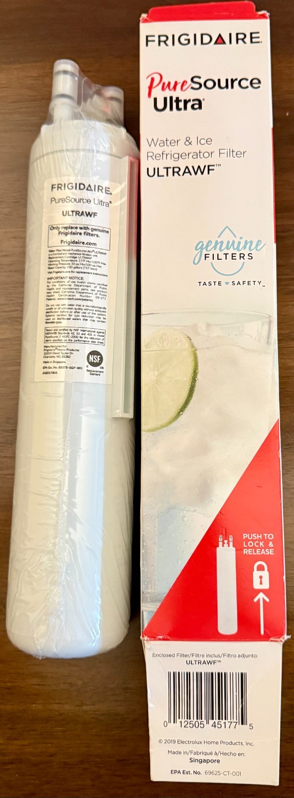 Frigidaire ULTRAWF OEM Water Filter PureSource Genuine Open Box Sealed FREE SHIP gallery