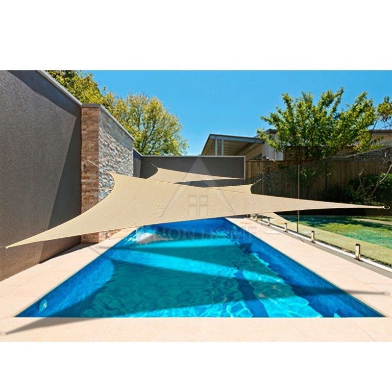 Shade Sail 90% UV Block HDPE Permeable Mesh Stainless Steel Rings Alion Home© gallery