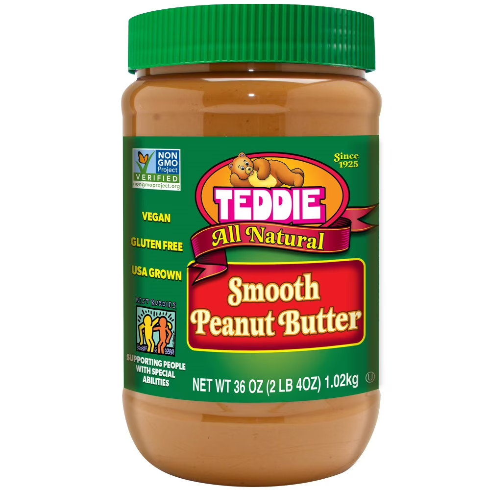 Teddie All Natural Smooth Peanut Butter, 36 oz gallery
