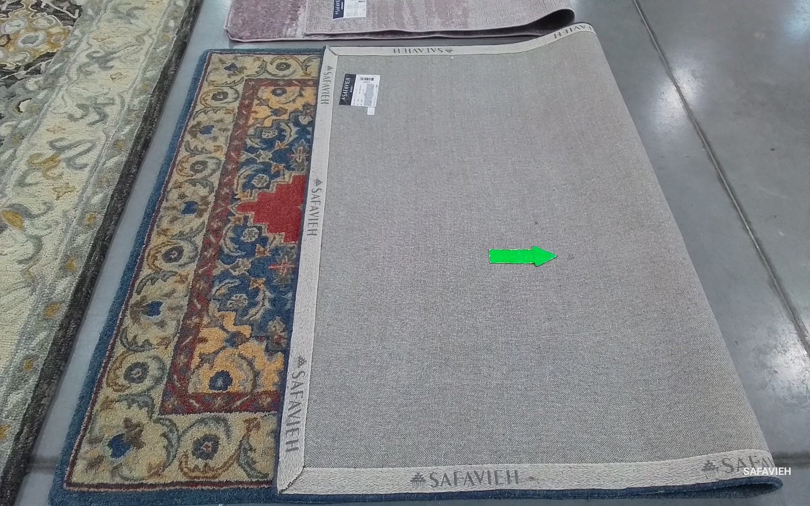BLUE / RED 5'-0" x 8'-0" Back Stain Rug, Reduced Price 1172798023 AT505M-5 gallery