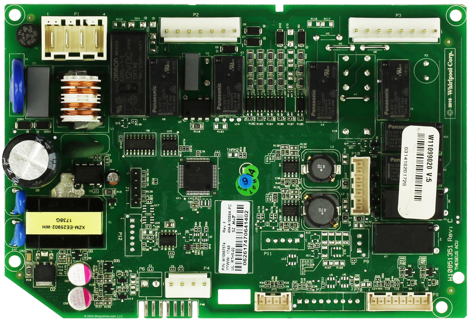 Whirlpool Refrigerator W10867574 Control Board gallery