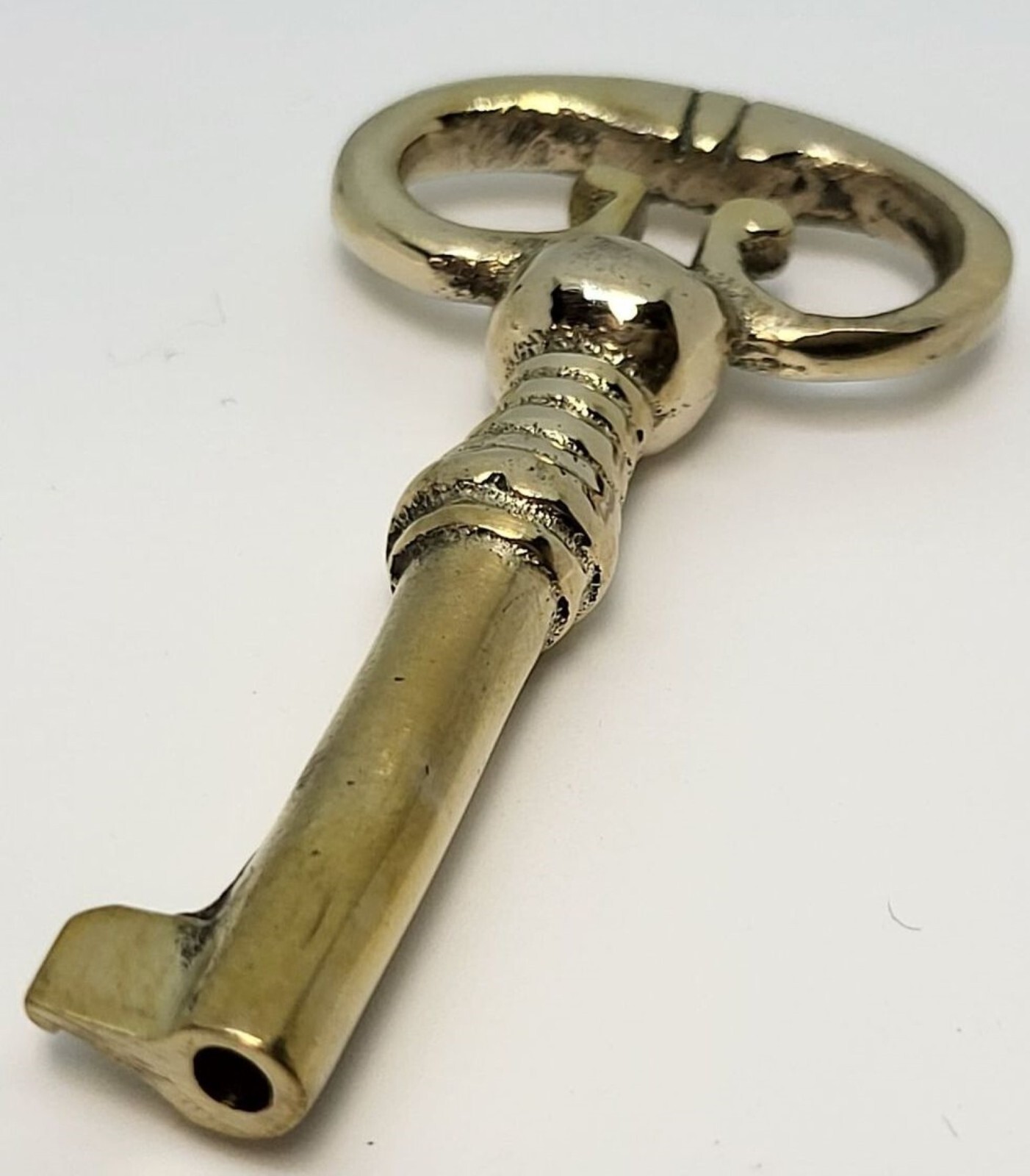 Small Cast Brass Key Polished Skeleton Antique retro desk cabinet hope chest box gallery