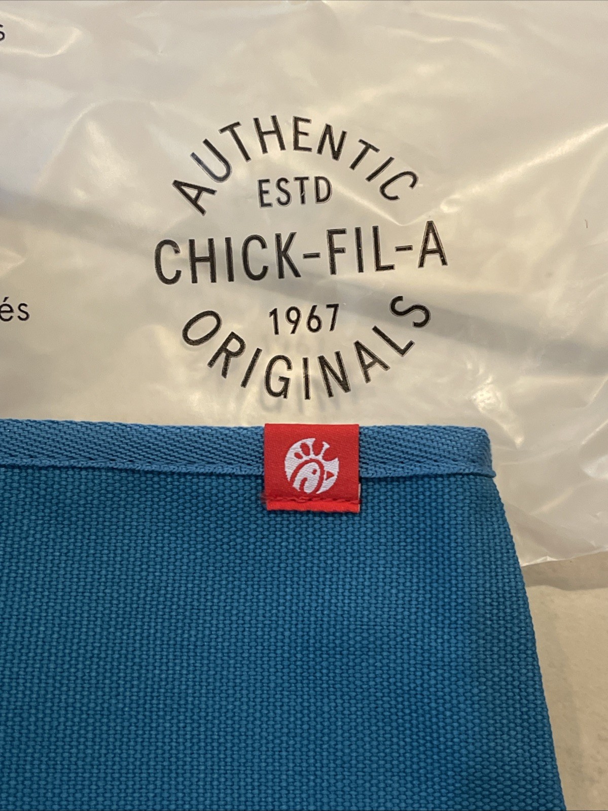RARE Chick-fil-A Blue Garden Herb Ranch Sauce Themed Oversized Tote Bag - NEW gallery