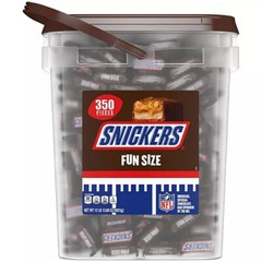 Snickers Fun Size Halloween Chocolate Candy Bars, 12 Pounds (350 Pieces)