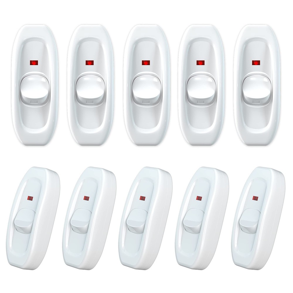 Appliance Switch On/Off Button Table Lamp Desk Light in-line Cord Switch 250V...