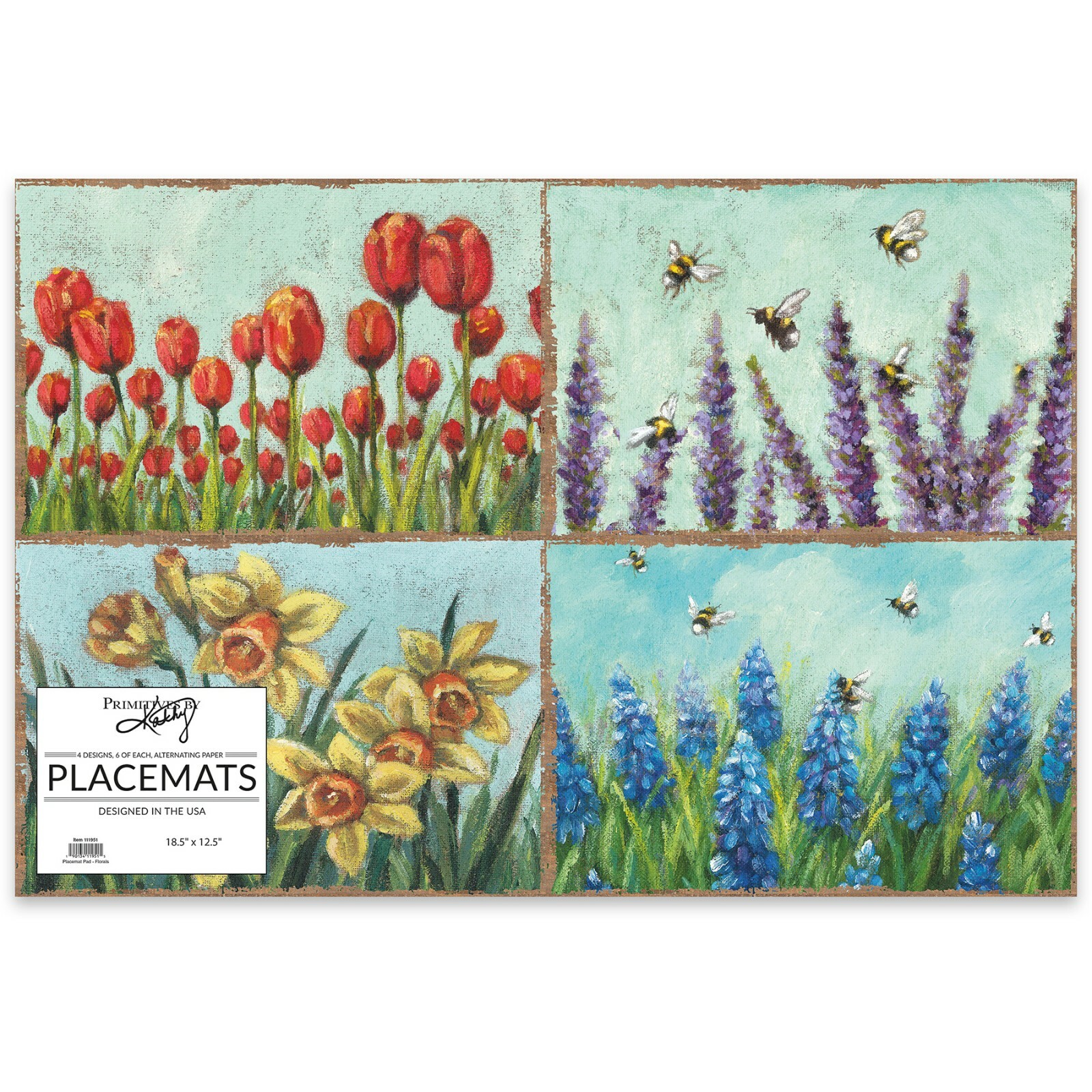 Primitives by Kathy Florals Paper Placemats Party Decor Home Spring Summer Table gallery